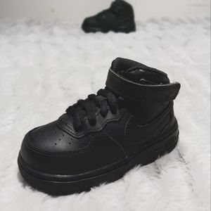Pre-Owned Nike Air Force 1 Mid TD Black - Toddler